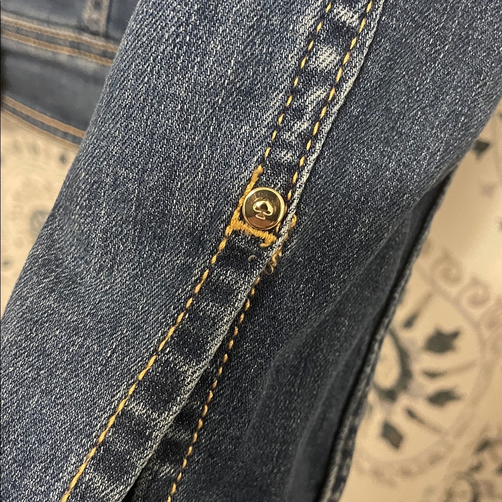 New Kate Spade Denim Jacket - Size Large - Picture 4 of 11